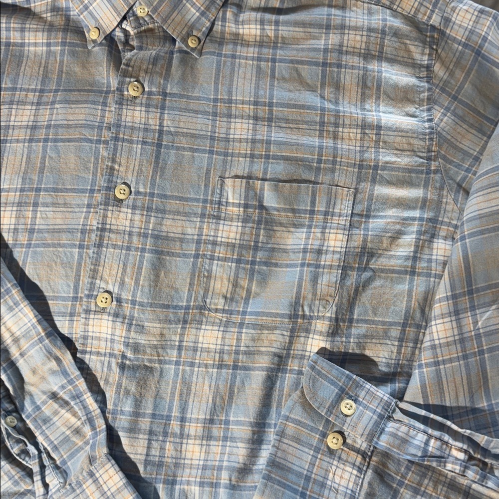 Peter Millar Navy Checkered Button Down Shirt Set - image 7